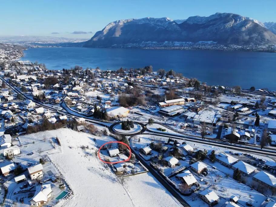 Appartement Independant 30 M² A 500M Du Lac, 2 Velos Et Parking Fournis Sevrier Exterior photo